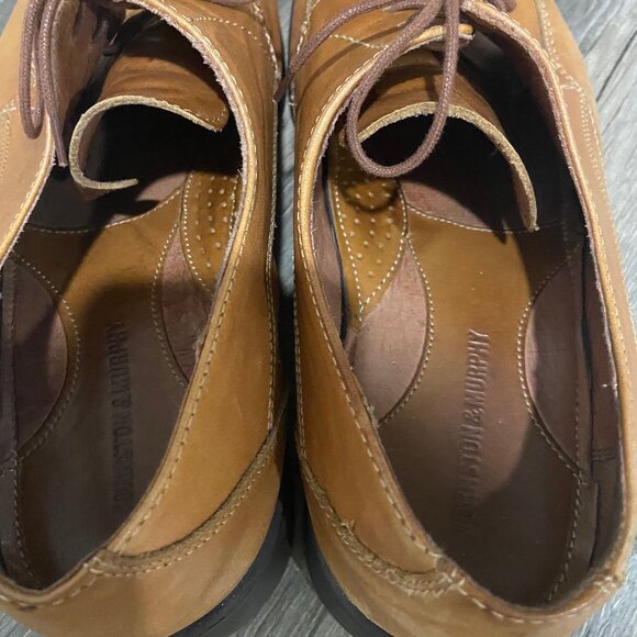 Worn ONCE! Mens Tan Leather Dress Shoes main image 4